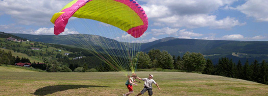 Paragliding tandem